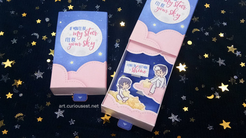 artsy-alice:   DIY Sheith ✨ [Starry Sky] ✨ Mini Matchbox  A tiny tiny box that opens to a cute lil s
