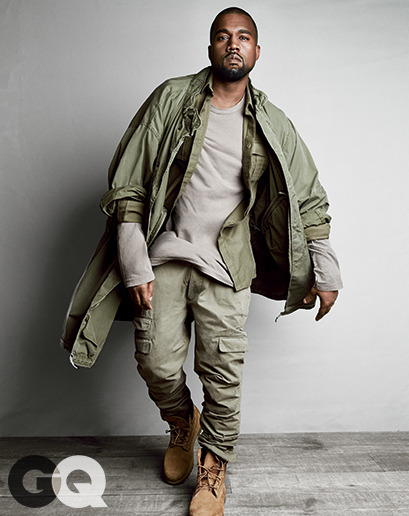 XXX kimkanyekimye:  Kanye West for GQ Magazine August photo