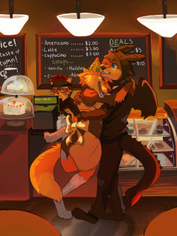 shadow-the-kitsune-coffeeshop:  fudge-the-otter:  Always &amp; Forever by Solarbyte Me and Shadow &lt;3333  Thank you so much Fudge &lt;3 This is awesome!!!!   D’aww :3