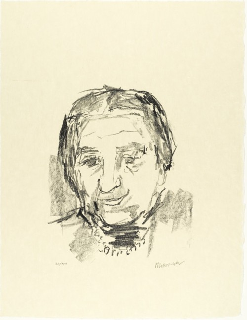 Golda Meir (I) Prime Minister (plate 1) from Jerusalem Faces, Oskar Kokoschka, (1973-1974, executed 