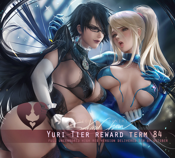 sakimichan:  Samus X Bayonetta fro this term &lt;3back to the classics &lt;3