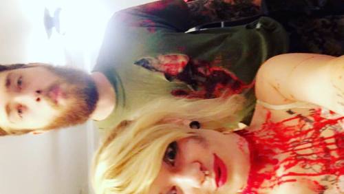 #halloween2016 #couplegoals #zombiemode #survivor #2spooky4u #solucky #fakebloodnightmare