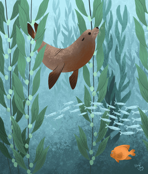 Kelp Forest! Inspired by the beautiful California coast <3