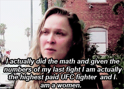 phonesignal:  verysharpteeth:  flawlessglamazon:  DRAG HIS ASS RHONDA!!!! 👐👐👐👍👍🙌🙌  Ronda Rousey absolutely hates Floyd Mayweather and that brings me joy.  don’t fuck with this woman she’ll fuck you up physically and verbally 