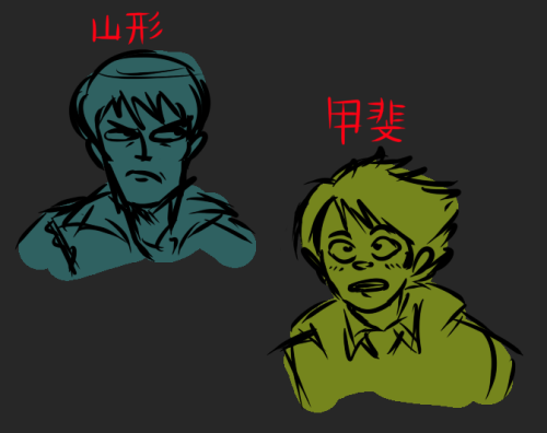 Hi, more Akira art from me, I had these in reserve for awhile and figured I’d post them. This is me attempting to draw the characters in my style but stay true to their designs. I also wrote their names because I dunno I wanted to!!!!!!!