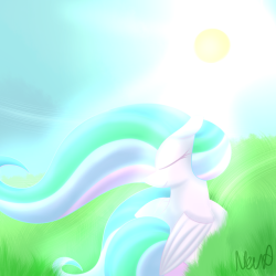 nevaylin: I was going to draw something easter related, but this came out instead. Ah well. Enjoy a pretty sunbutt!  &lt;3