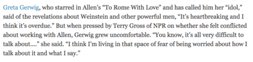 babysaintheron: white women give the same speech for those woody allen checks huh :/ blake, kate and