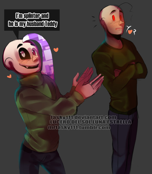 teddy and his little boy @ask-the-crazy-baldi