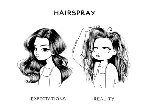 cassandracalin:6 years ago, I posted my very first comic “Hair Expectations vs Reality”. Now, 6 year