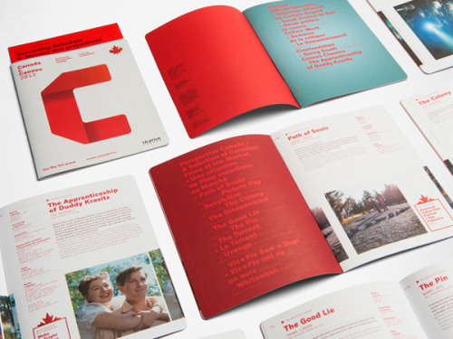 escapekit:Téléfilm CanadaMontreal designer Maude Lescarbeau has created a beautiful identity and typ