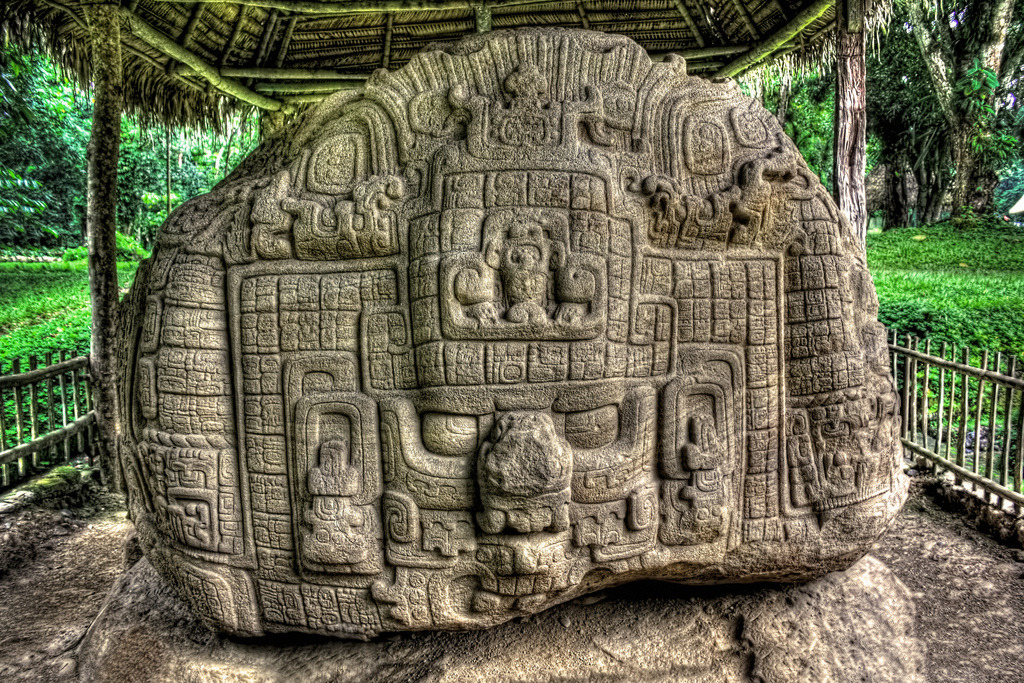 ancientart:  Zoomorph P: a masterpiece of ancient art. Located at the Maya site of