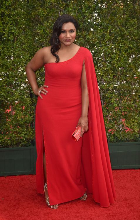 Mindy Kaling in Salvador Perez at the Creative Arts Emmy Awards.