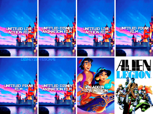 rootbeergoddess: disneyismyescape: All the upcoming Walt Disney Pictures Films (not including Marvel