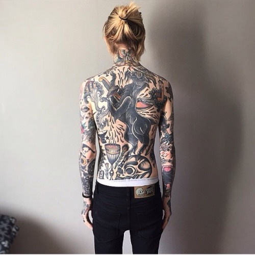 Porn Pics tattoome:  Backpiece #tattoo by Joel Soos