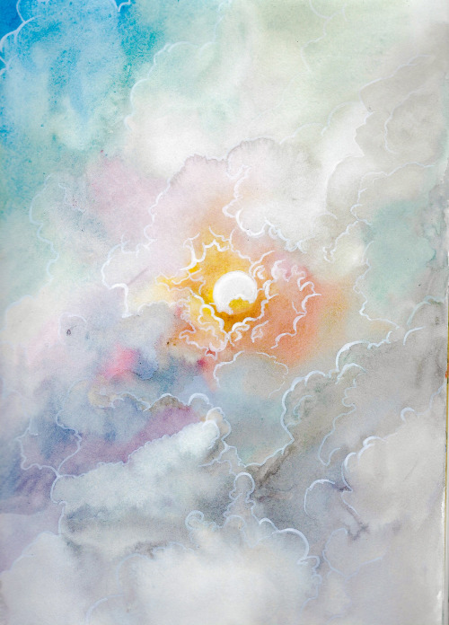 Stormy weatherWatercolor and ink 