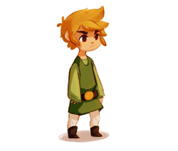 wonderarium:Little Link scribble. He’s not doing much. Just standing there. Probably fed up with everything.