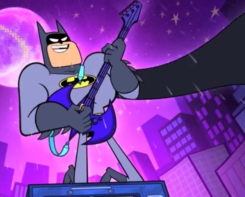 vikaq:  Batman rocks out, even Joker is enjoying himself