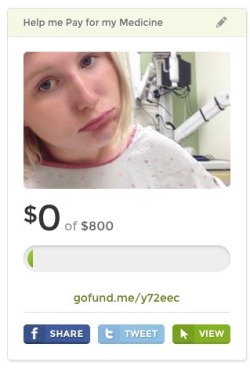 infantilizedfeminist:  pottycakes:  gofund.me/y72eecPlease help me afford the medicine I need to get better and get out of debt from my trip to the hospital.everyone who donate will receive a private skype call and anyone who donates over ฤ will receive