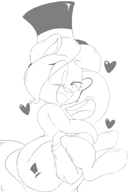 khaoskris:  purple-yoshi-draws:  No-context gift doodles  All this thick is what everyone needs. Thanks, Yoshi 