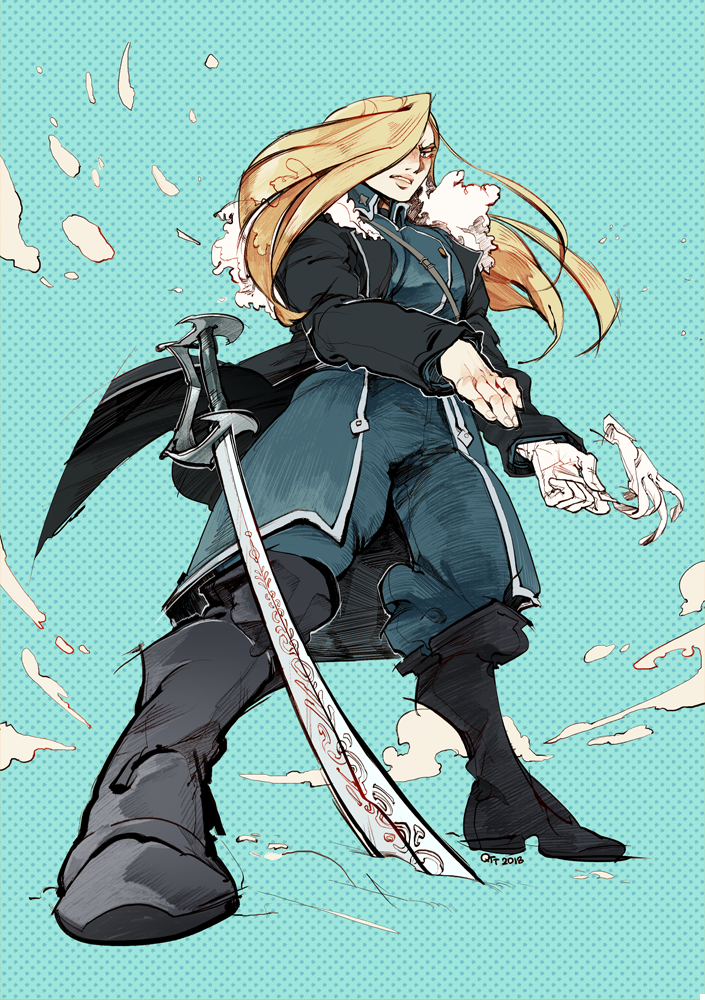 qtt-art:  Coloured and fixed up versions of my previous FMA:B sketches that I’ll