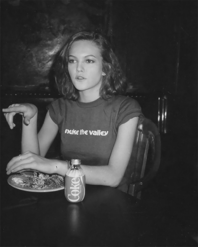 Diane Lane photographed by Andy Warhol, 1984.