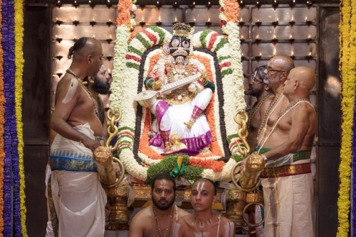 Bharmotsava festival at Tirumala , Sri Venkateswara Hamsa Vahana, as Vidhyalakshmi.