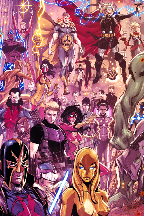 bobbimorses:  Avengers World 014 - MARCO CHECCHETTO 