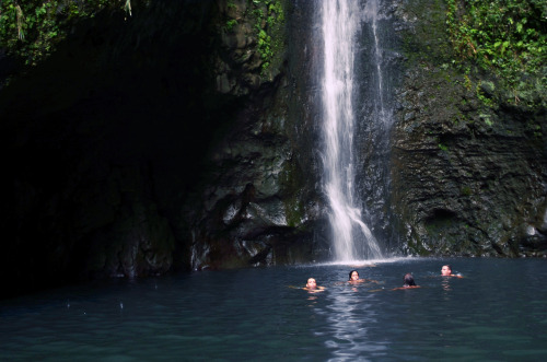 emesre:  Hiked to an illegal waterfall and then enjoyed a dip in the icy water. 