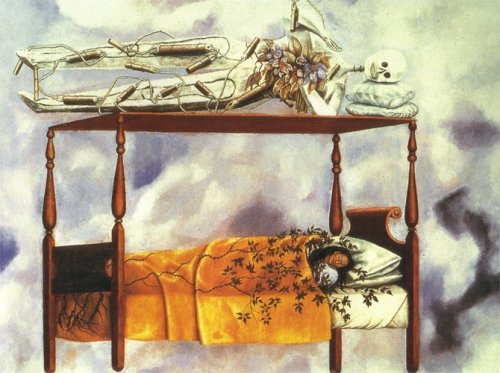 artist-frida:The Dream (The Bed), 1940, Frida KahloMedium: oil,canvas