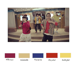 kweenjinyoung:  B1A4 + Color Palettes [inspired by x] 