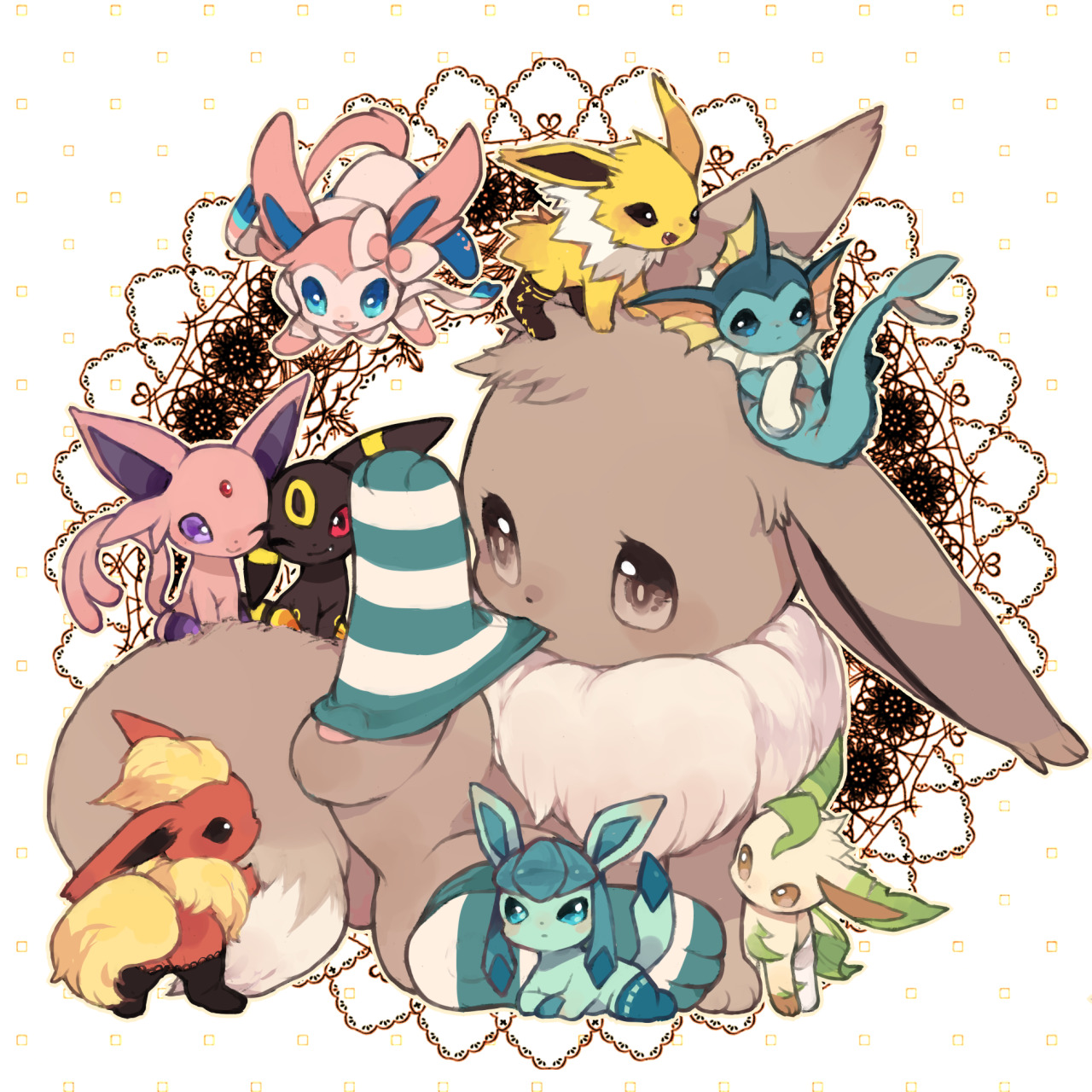 gottacatchemall:  [イーブイたち！]