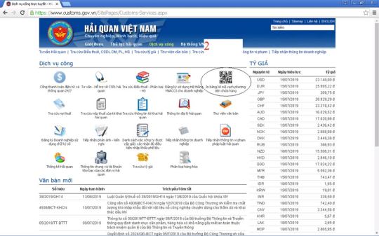Hướng dẫn cách in mã vạch tờ khai từ tổng cục hải quan