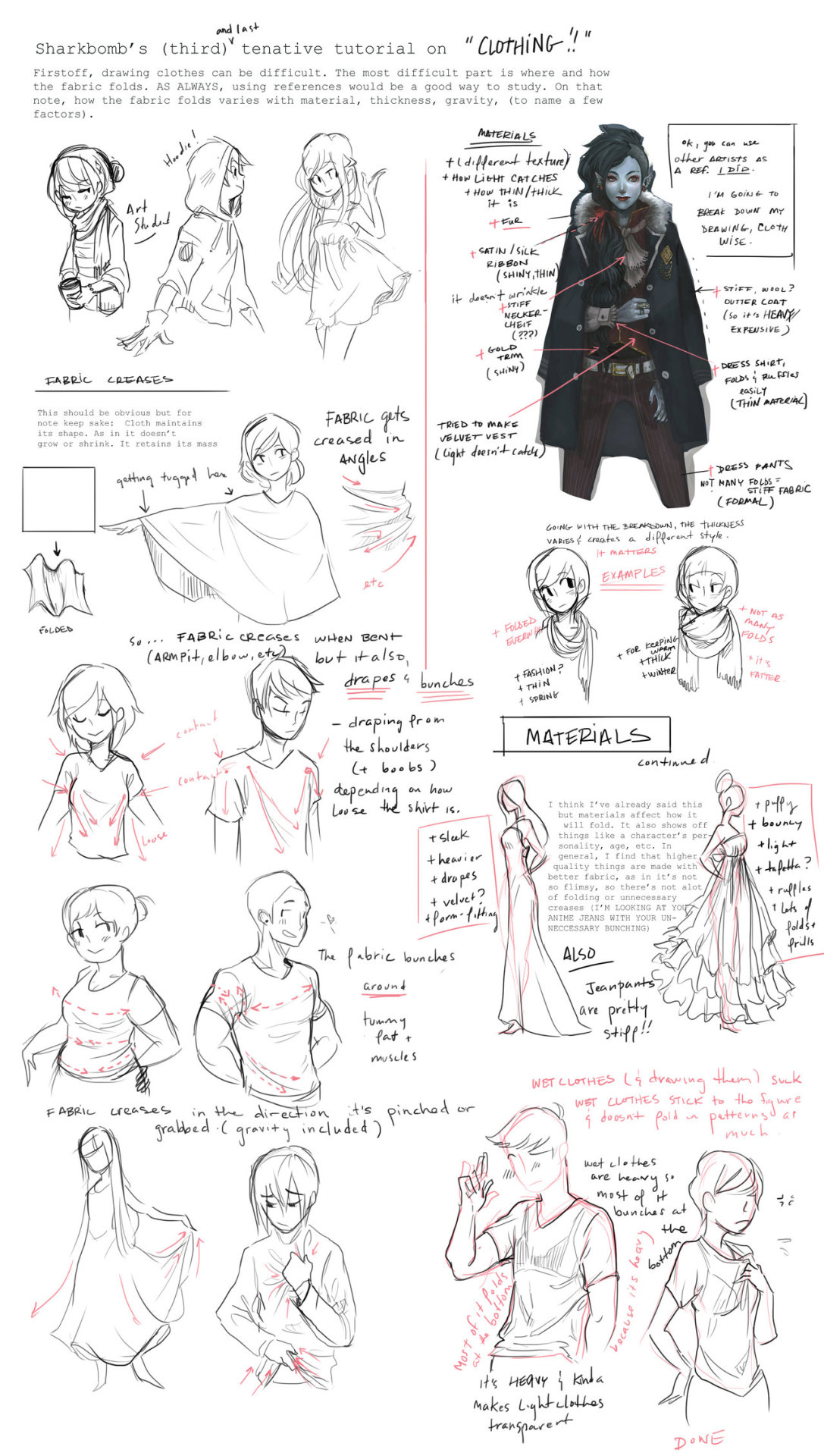 xsweetiepiex:  Clothing Tutorial (Notes) by shark-bomb  