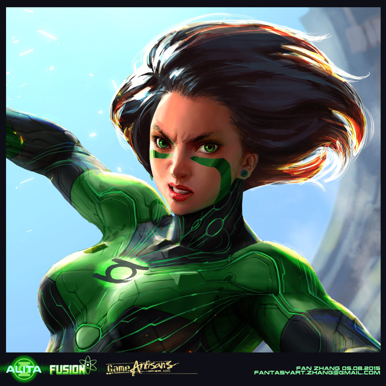 run2damoon:    Green Angel Alita by   Fan Zhang  