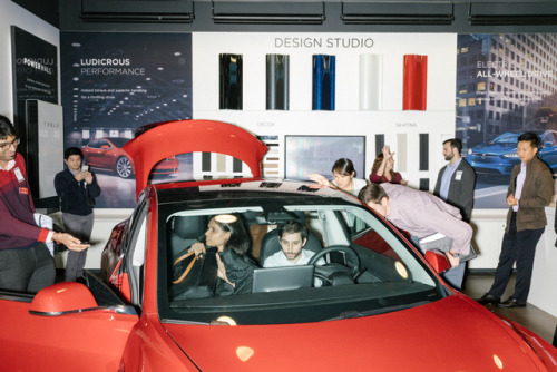 Carnegie Mellon MBA students touring the Tesla Factory for The Wall Street Journal 