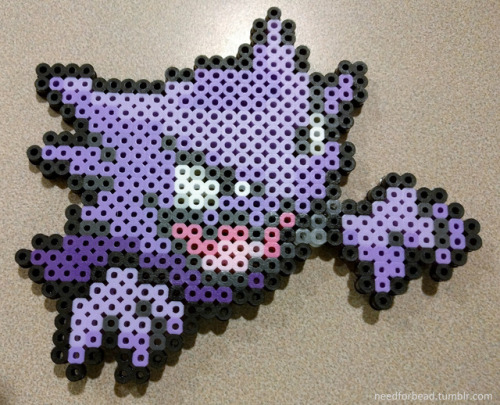 Pokemon:  HaunterPokemon is managed by The Pokemon Company.For more Pokemon perler bead designs chec