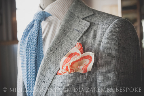 Summer “tweed” by Ariston Napoli.Zaremba Bespoke Warsaw