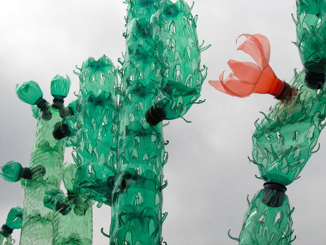 knickae:   Recycled Plastic Bottle Sculptures by Veronika Richterová 