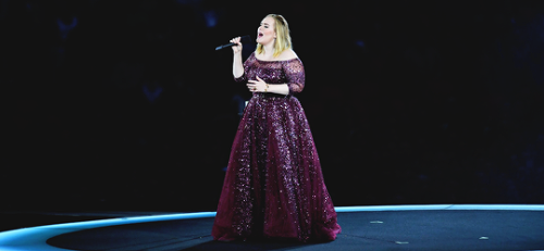 Adele performs on stage at the Wembley Stadium in London on June 28, 2017