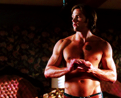  Sam Winchester + Anti-Possession Tattoo. 