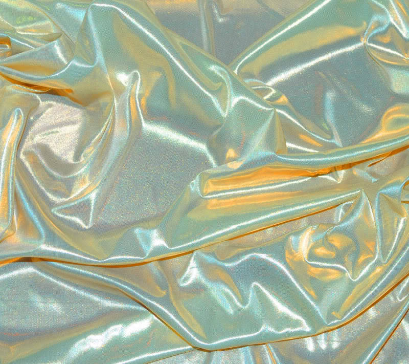 iamtemples:Liquid Lame Fabric Gold/White 45” by The Yard Crafts