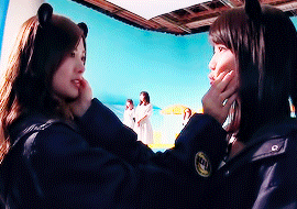 mochichan00: Maiyan x Ikuchan @ Mouse computer CM shooting