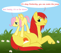 Madame-Fluttershy:  Fluttershyponders:  Mlp: But Daddy… By *Cartoonlion Happy Papa