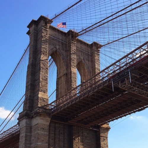 The Brooklyn Bridge form the river is an amazing view and an incredible experience. It is really som