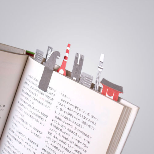 theyuniversity: boredpanda: Tiny Paper Bookmarks Let You Grow Charming Miniature Worlds In Your Book