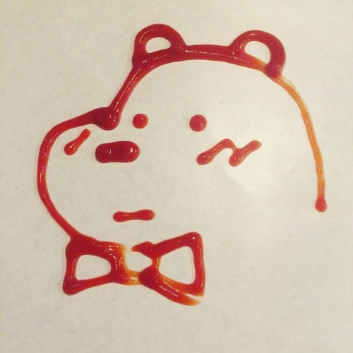 Boiling Crab is open and drawing with ketchup is fun. Wacom, please make.. A ketchup brush