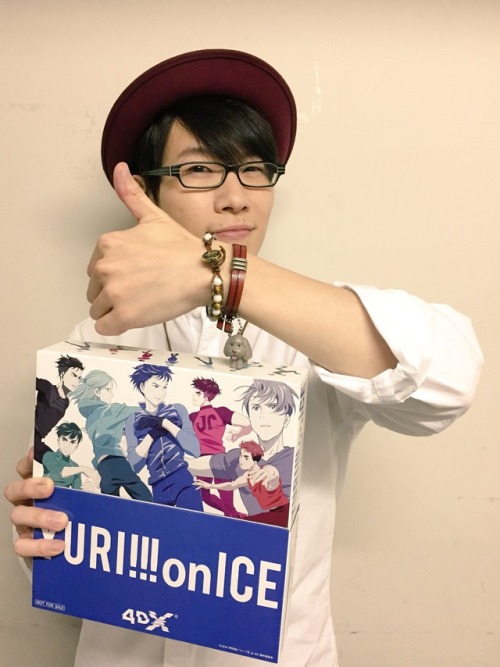 thatshamelessyaoishipper: Toyonaga Toshiyuki, Yuuri’s VA, was there today at the 4DX Yuri on I