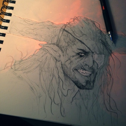 drawingfixx:the iron bull with long hair gives me life (/ﾟДﾟ)/