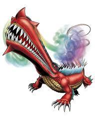 Dinosaur King DIGIMON AU Goma And His Leviamon
