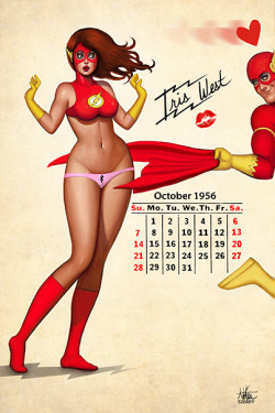 spyrale:    Iris West Allen Pinup by   Nathan